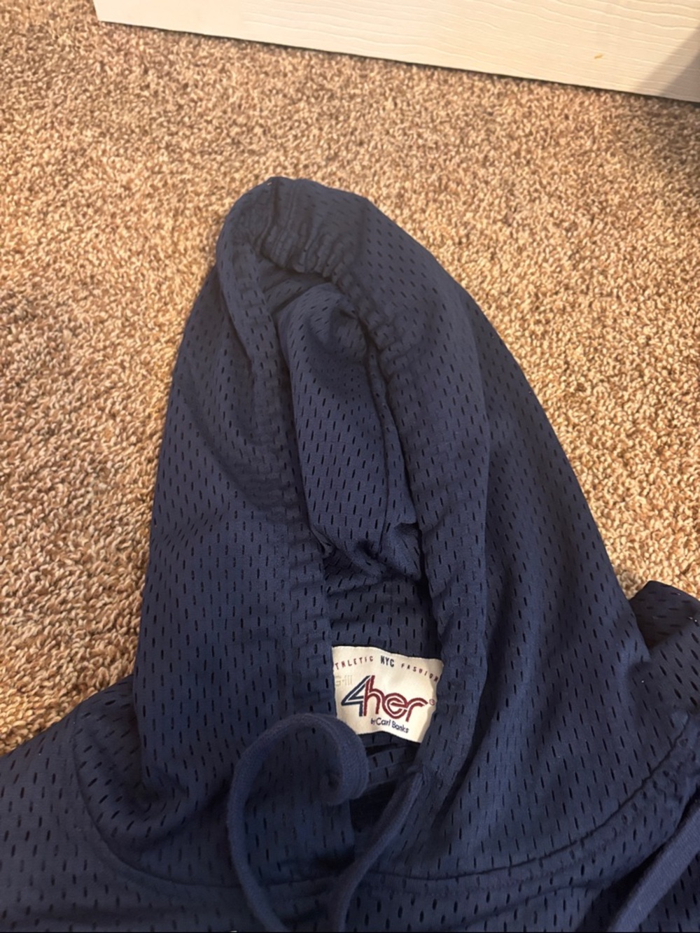 New York Yankees Navy Mesh Logo Pullover - Picture 3 of 3